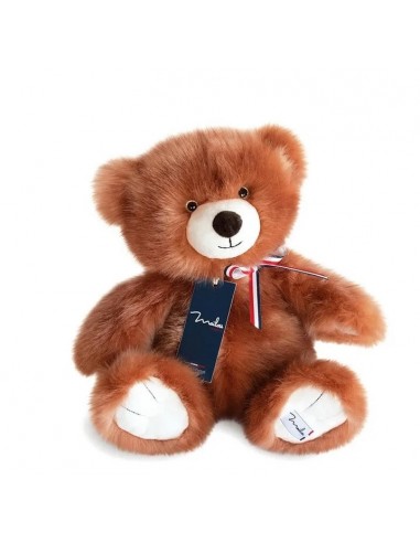 L'ours français - Ours en peluche marron glacé Véritable concentré