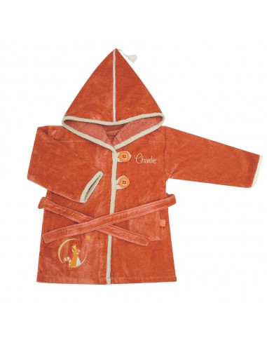 Peignoir personnalisé enfant - Panda Roux Terracotta soldes