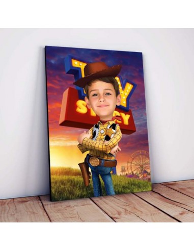 Affiche Personnalisée - Woody, Toy Story une grave pollution 