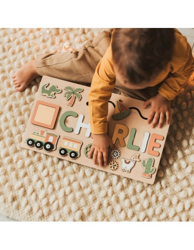 Puzzle Educatif Montessori - Prénoms personnalisé bois Fin de série