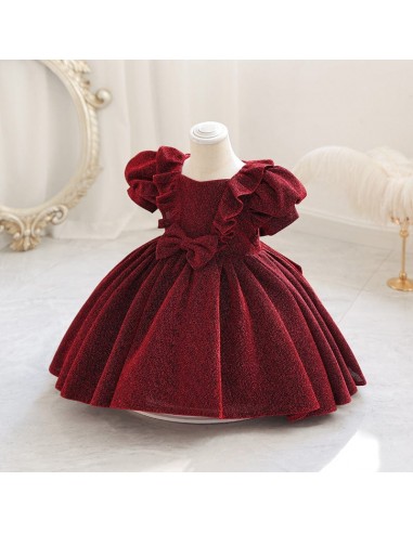 Robe de cérémonie satinée pour bébé les ligaments